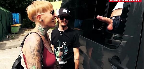  LETSDOEIT - Lady Kinky Cat - Tattooed German MILF Join A Hardcore Ride With The Berlin Van Fuck